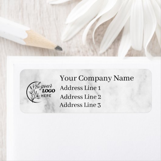 Business Logo Custom Return Address Label (Insitu)