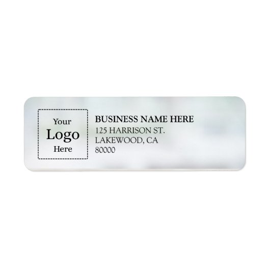 Business Logo Custom Return Address Label (Vorne)