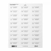 Business Logo Custom Return Address Label (Vorne)