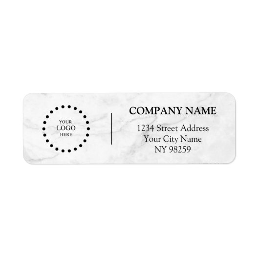 Business Logo Custom Return Address Label (Vorne)