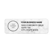 Business Logo Custom Return Address Label (Vorne)