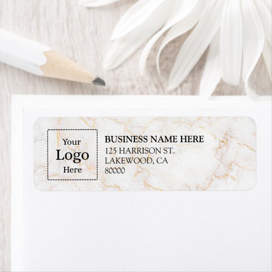 Business Logo Custom Return Address Label (Insitu)