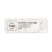 Business Logo Custom Return Address Label (Vorne)