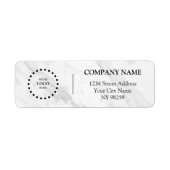 Business Logo Custom Return Address Label (Vorne)
