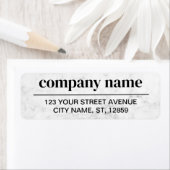 Business Logo Custom Return Address Label (Insitu)
