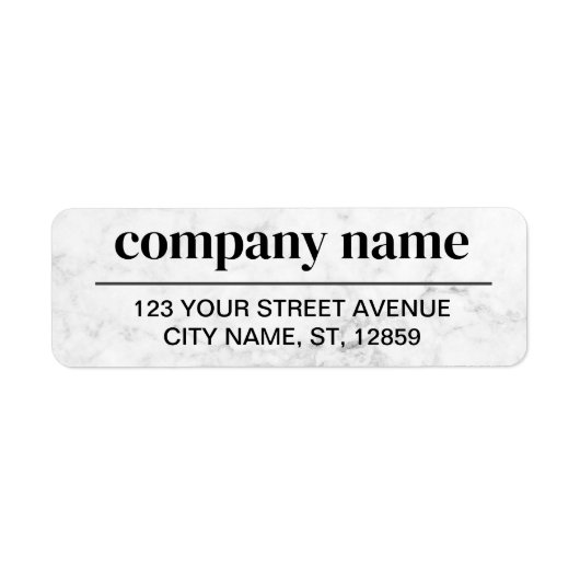 Business Logo Custom Return Address Label (Vorne)