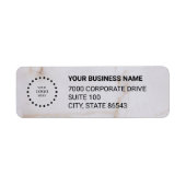 Business Logo Custom Return Address Label (Vorne)