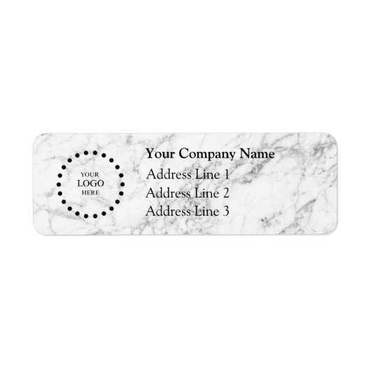 Business Logo Custom Return Address Label (Vorne)