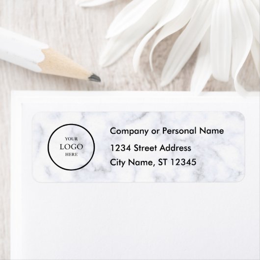 Business Logo Custom Return Address Label (Insitu)