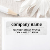 Business Logo Custom Return Address Label (Insitu)