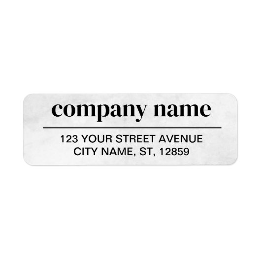 Business Logo Custom Return Address Label (Vorne)