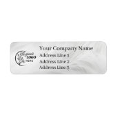 Business Logo Custom Return Address Label (Vorne)
