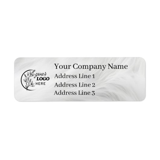 Business Logo Custom Return Address Label (Vorne)