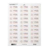 Business Logo Custom Return Address Label (Vorne)