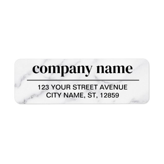 Business Logo Custom Return Address Label (Vorne)