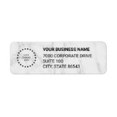 Business Logo Custom Return Address Label (Vorne)