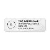 Business Logo Custom Return Address Label (Vorne)