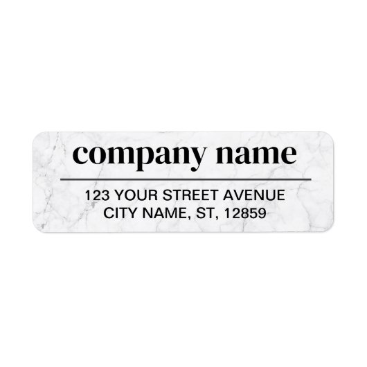 Business Logo Custom Return Address Label (Vorne)