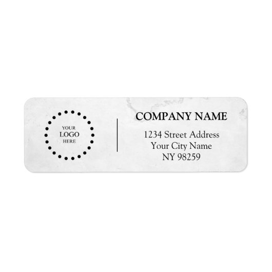 Business Logo Custom Return Address Label (Vorne)