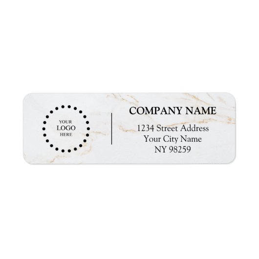Business Logo Custom Return Address Label (Vorne)