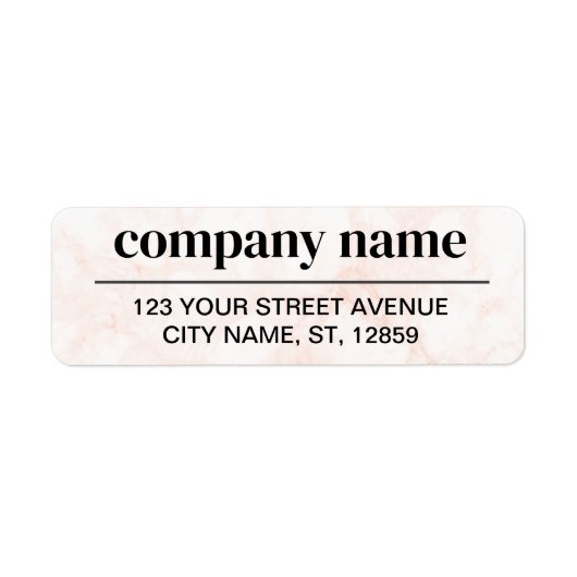 Business Logo Custom Return Address Label (Vorne)