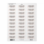 Business Logo Custom Return Address Label (Vorne)