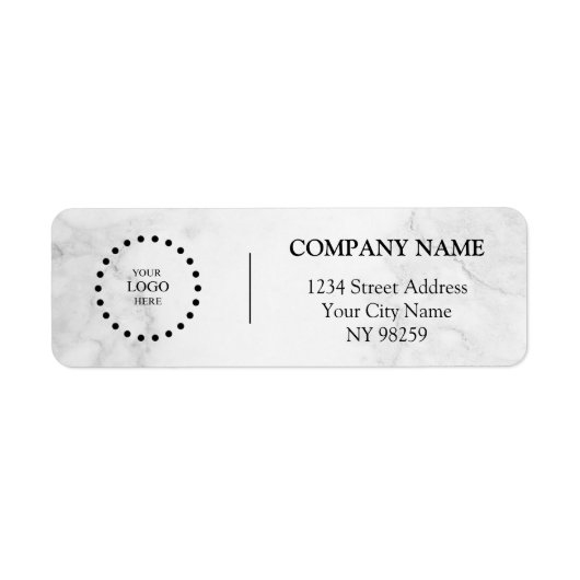 Business Logo Custom Return Address Label (Vorne)