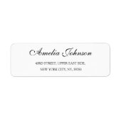 Business Logo Custom Return Address Label (Vorne)