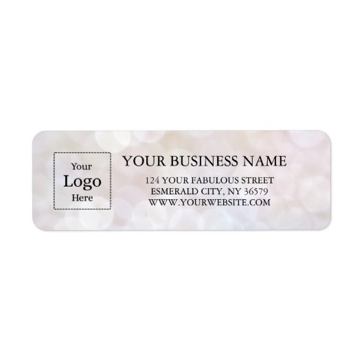 Business Logo Custom Return Address Label (Vorne)