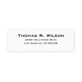 Business Logo Custom Return Address Label (Vorne)
