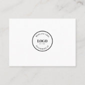 Business logo Custom Simple modern  Terminkarte (Rückseite)