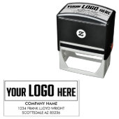 Business Logo Customized Company Return Address Permastempel (Beispiel)