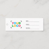 Business-Logo Einfache Kleidung Business-Preis-Mar Mini Visitenkarte (Vorderseite)