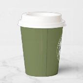 Business LOGO elegant black &white Professional  Pappbecher (Rechts)