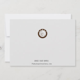 Business-Logo Elegante Minimalistisch Taupe Mitteilungskarte