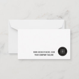Business Logo Employee Offices Note Card Mitteilungskarte
