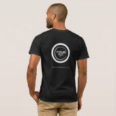 Business Logo Employee Staff Name Company Branded T-Shirt (Schwarz voll)