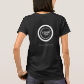 Business Logo Employee Staff Name Company Branded T-Shirt (Rückseite)