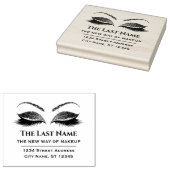 Business-Logo Eyelash Makeup Artist Beauty Salon Gummistempel (Stempel)