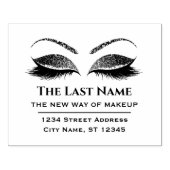 Business-Logo Eyelash Makeup Artist Beauty Salon Gummistempel (Prägung)