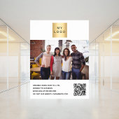 Business-Logo-Foto QR-Code Poster