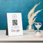 Business Logo Google Reviews website scan  Fotoplatte (Seite)