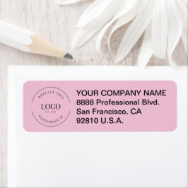 Business logo here Custom Corporate Pink