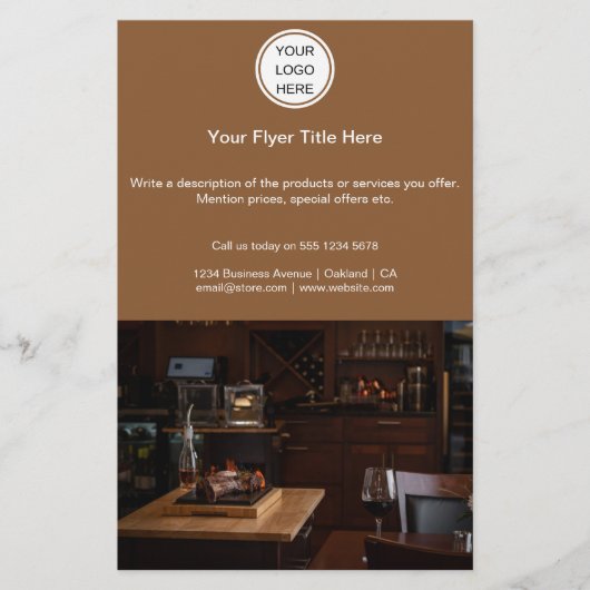 Business Logo l Marketing Restaurant Catering Flyer (Vorne)