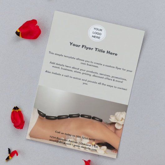 Business Logo l Marketing Schönheitssalon Wellness Flyer