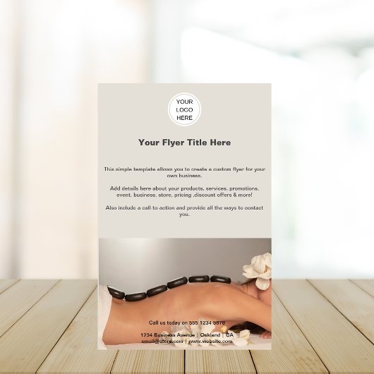 Business Logo l Marketing Schönheitssalon Wellness Flyer