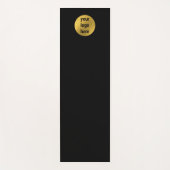 Business Logo Luxus Black Gold Yoga Studio Yogamatte (Vorderseite)