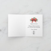 Business Logo Merry Christmas Thank You Card (Innenseite)