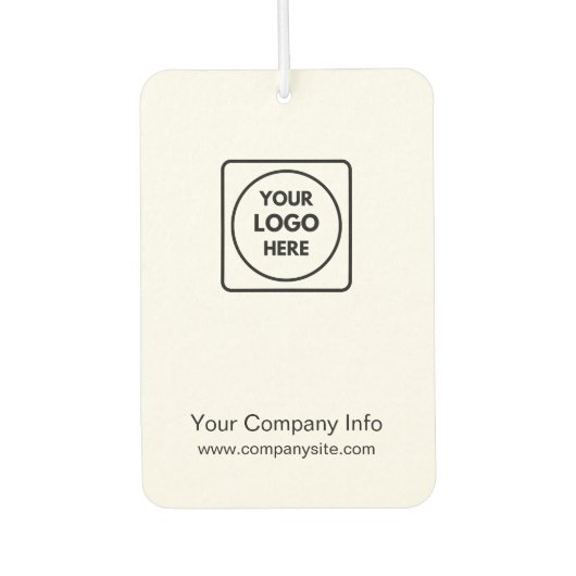 Business Logo Minimal Clean Simple Branding Design Autolufterfrischer (Vorderseite)