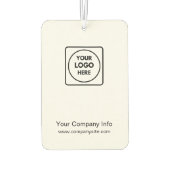 Business Logo Minimal Clean Simple Branding Design Autolufterfrischer (Rückseite)